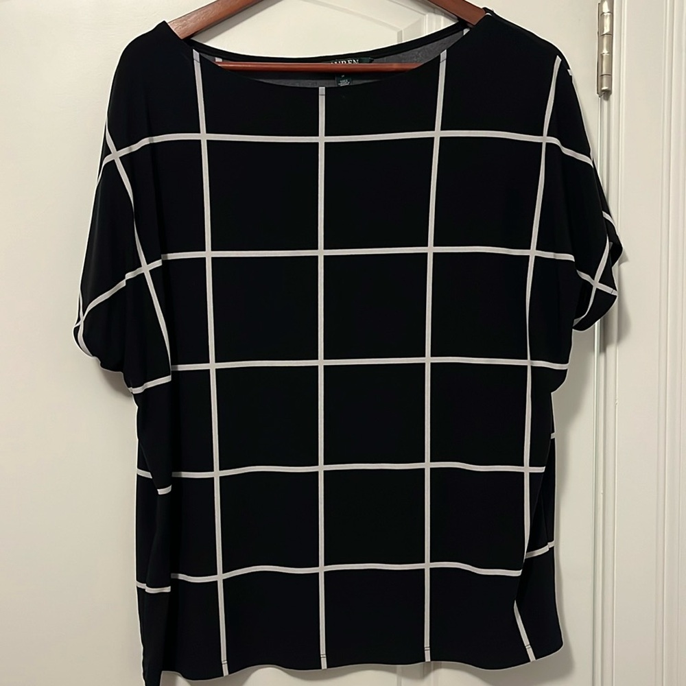 Ralph Lauren Black and White Top